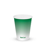 Cold Paper Cup - Green - 390ml / 12oz (90mm) - 1,000/ctn - green fade - BioPak commercial catering consumable