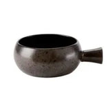 Pack Size 6 - Rustico Stoneware Ironstone Handled Bowl 16 cm/6.3" - 368614IR - JD Catering Equipments Ltd