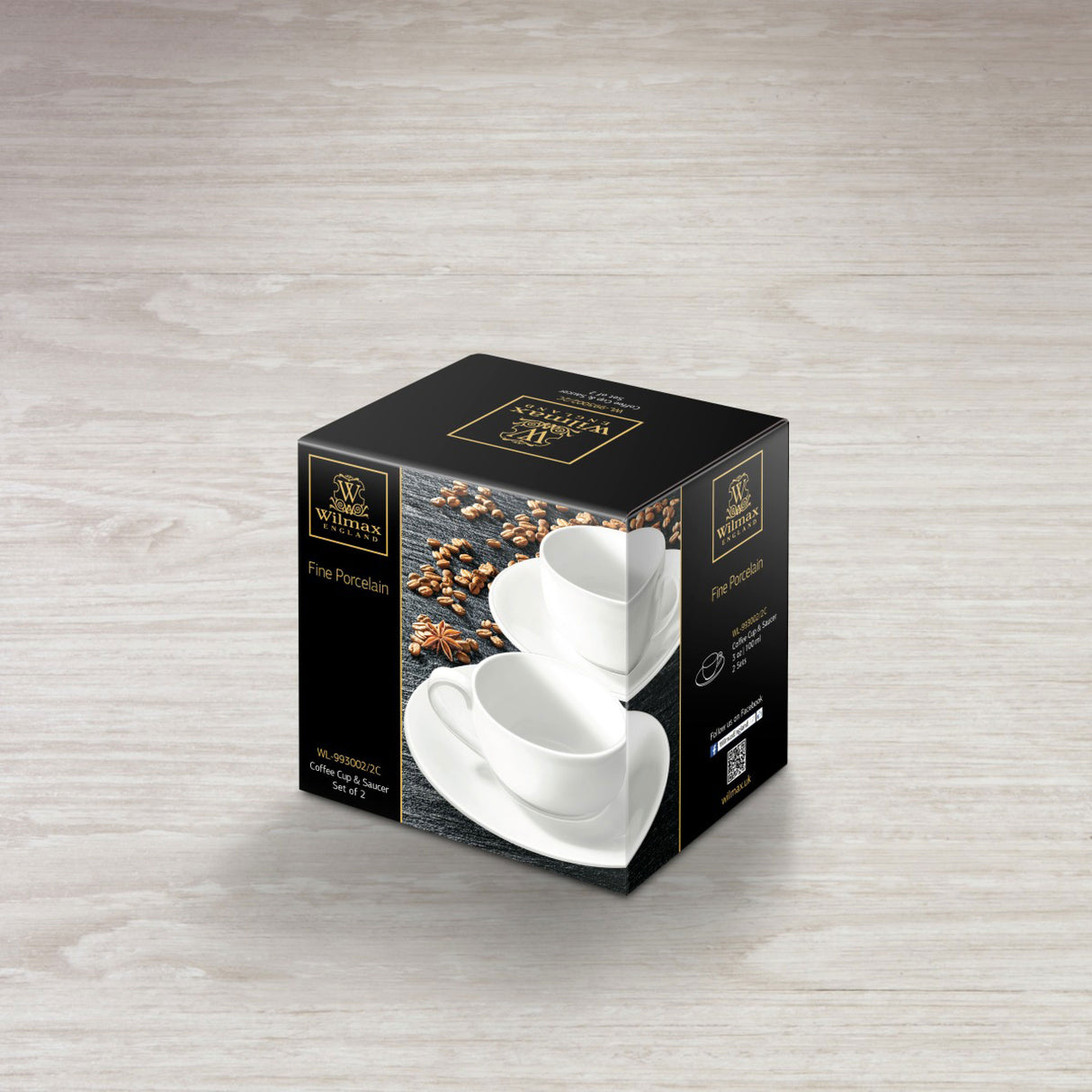 Wilmax Coffee Cup & Saucer 100ml – Pack of 6 by Wilmax – image 3