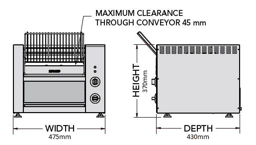 Roband TCR10 Conveyor Toaster