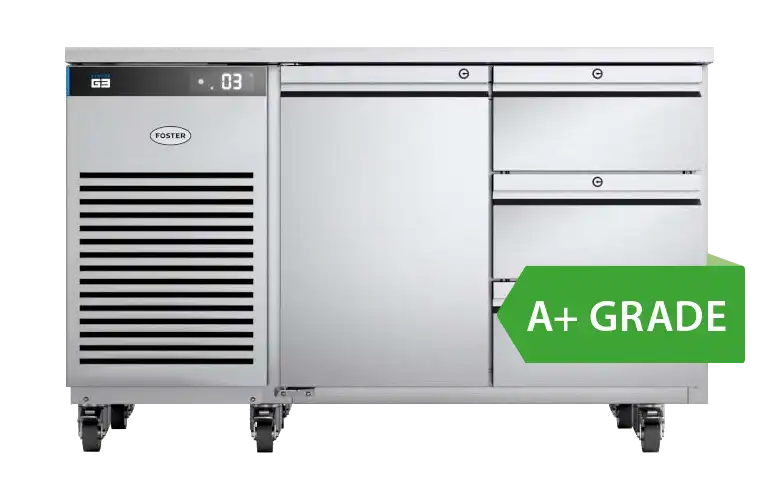 Foster EP1/2H: 280 Ltr Counter Refrigerator 43-148 - 1 x triple drawer