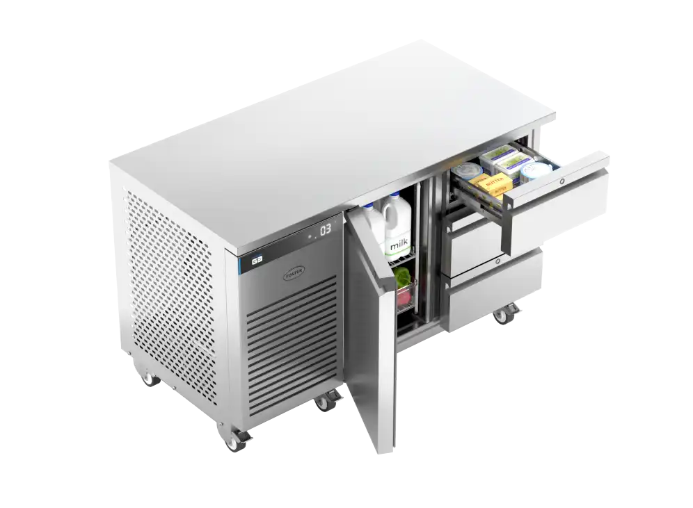Foster EP1/2H: 280 Ltr Counter Refrigerator 43-148 - 1 x triple drawer