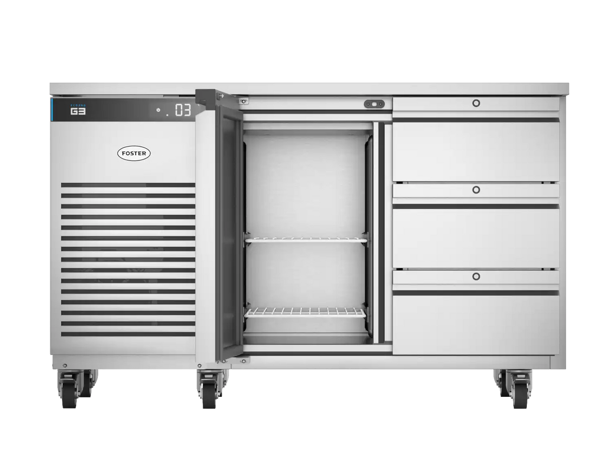 Foster EcoPro G3 EP1/2H: 280 Ltr Counter Refrigerator with drawers 43-150