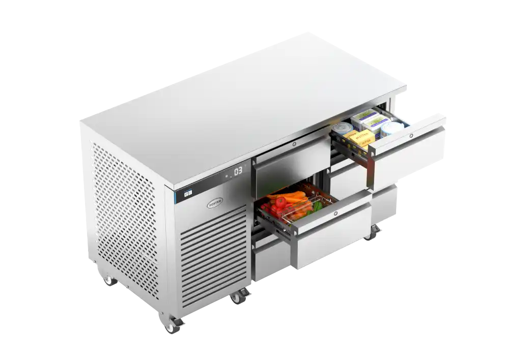 Foster EP1/2H: 280 Ltr Counter Refrigerator 43-152 - 2 x triple drawer