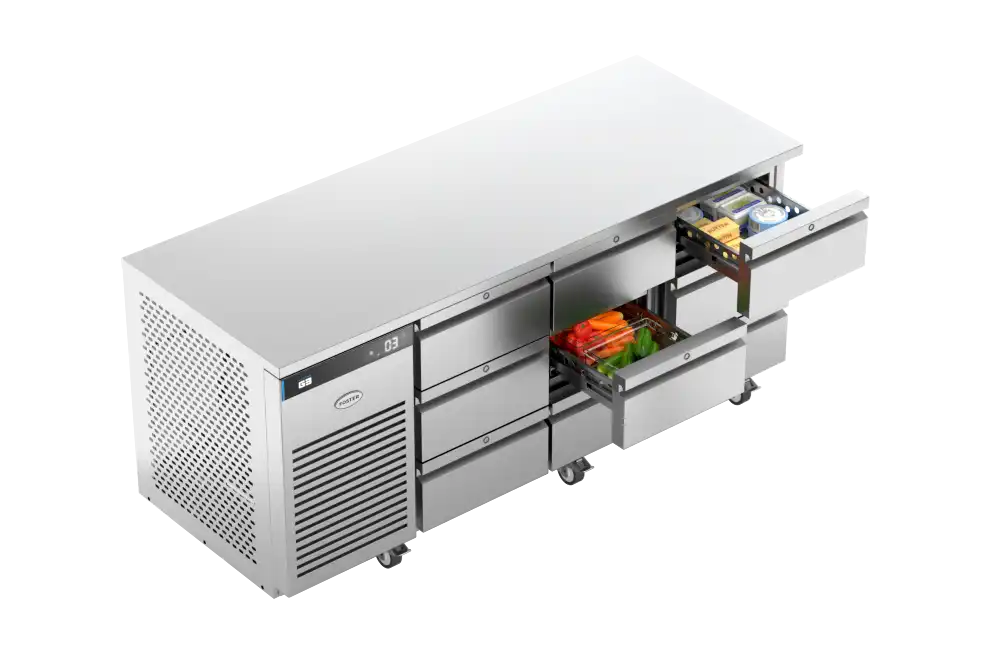 Foster EP1/3H: 435 Ltr Counter Refrigerator 43-232 Drawers