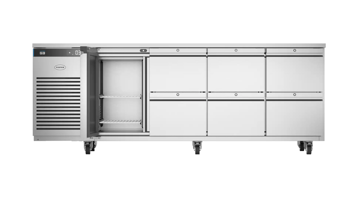 Foster EP1/4H: 435 Ltr Counter Refrigerator 43-314 Drawers