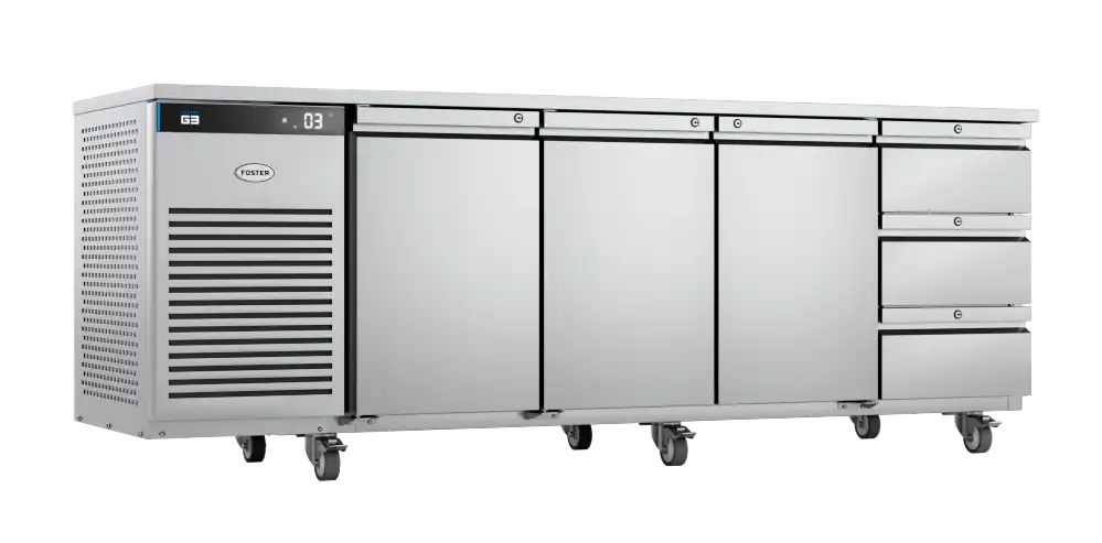 Foster EP1/4H: 435 Ltr Counter Refrigerator 43-322 3xdrawers