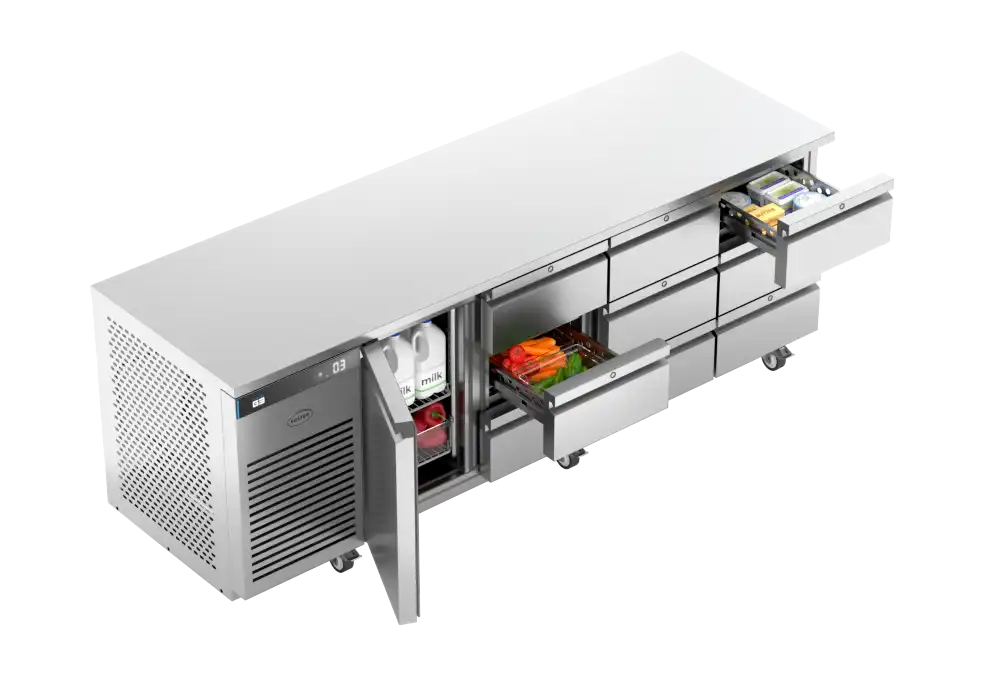 Foster EP1/4H: 435 Ltr Counter Refrigerator 43-330 9xdrawers