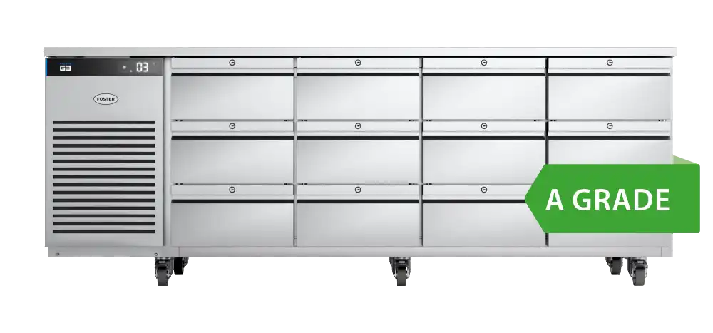 Foster EP1/4H: 435 Ltr Counter Refrigerator 43-334 12xDrawers