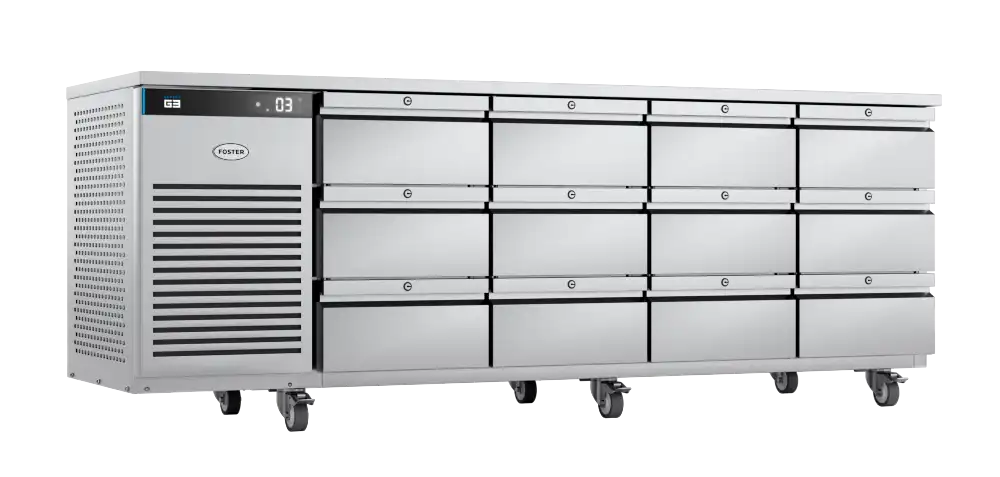 Foster EP1/4H: 435 Ltr Counter Refrigerator 43-334 12xDrawers