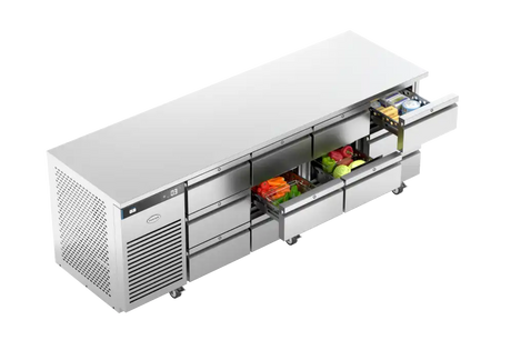 Foster EP1/4H: 435 Ltr Counter Refrigerator 43-334 12xDrawers