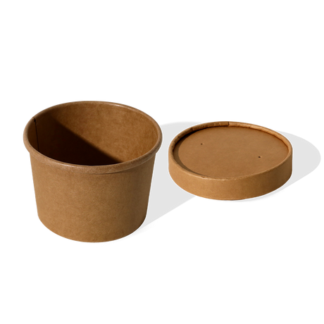 FP-SOUP12K 12oz Soup Pot - Kraft (500 per ctn) - No Lid