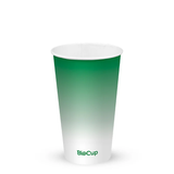 Cold Paper Cup - Green - 500ml / 16oz (90mm) - 1,000/ctn - green fade - BioPak commercial catering consumable