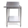 Sammic Side table with splash back MP-700D right (700 x 750 x 850 mm)