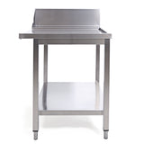 Sammic Side table with splash back MP-700D right (700 x 750 x 850 mm)
