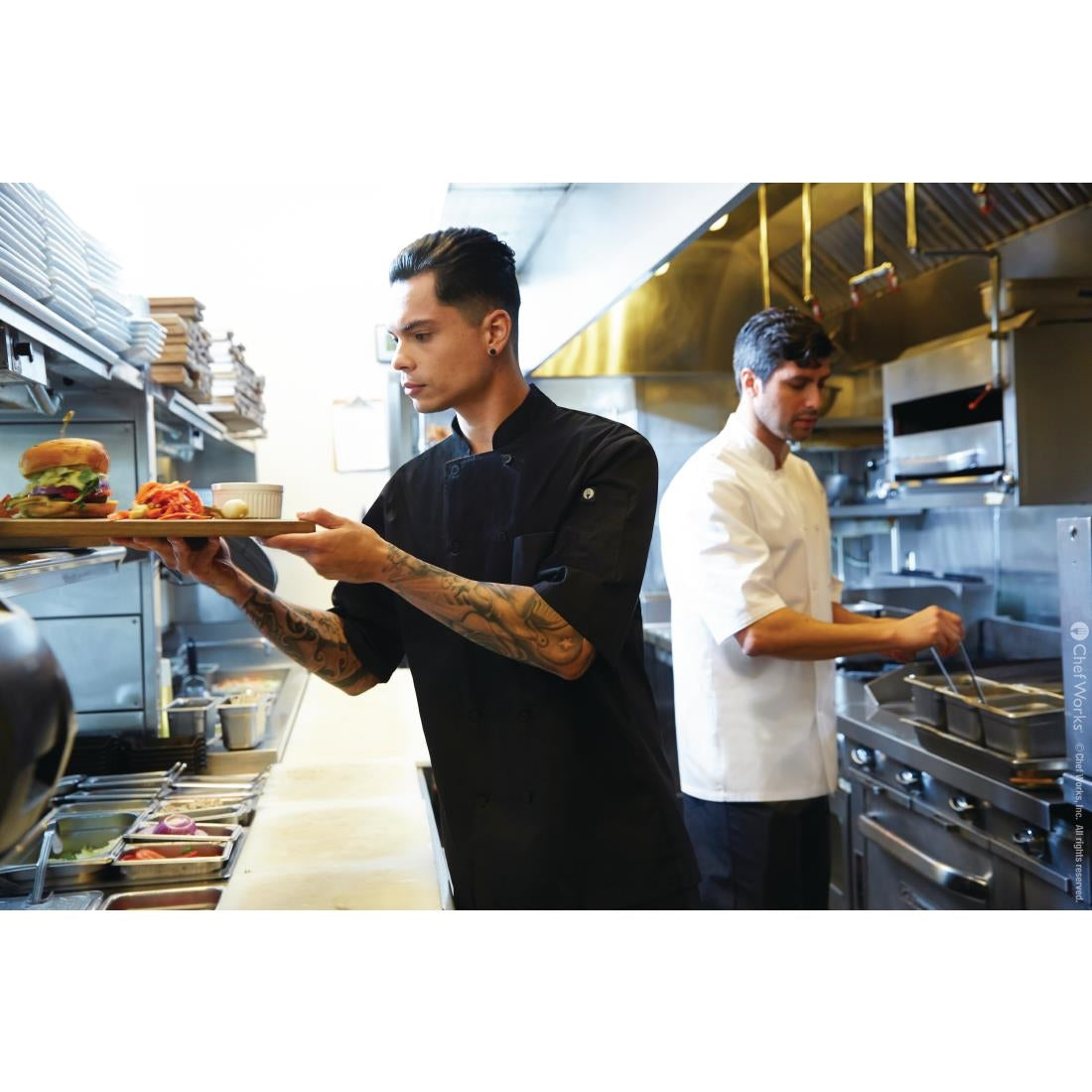 Chefs Works Montreal Unisex Chef Jacket Black S