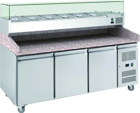 CHEFSRANGE PP3+ - 3 DOOR PIZZA PREP COUNTER - JD Catering Equipment Solutions Ltd