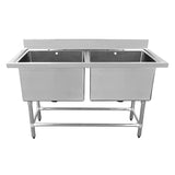 Connecta Pot Wash Sink Unit - Double Bowl HEG584