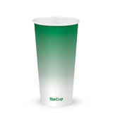 Cold Paper Cup - Green - 600ml / 20oz (90mm) - 1,000/ctn - green fade - BioPak commercial catering consumable
