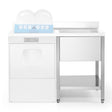 Sammic Sink unit legs for dishwasher 1200 x 700 mm FL-712 R/L for worktops 5897121 / 5897122