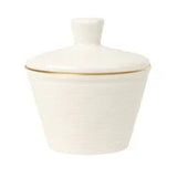 Pack Size 6 - Porland Academy Line Gold Band Sugar Bowl with Lid 25cl - 835825GB - JD Catering Equipments Ltd