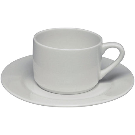 Elia Glacier Fine China Stackable Tea Cups 240ml (6 Pack)