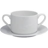Elia Glacier Fine China Handled Soup Cups 220ml (6 Pack)