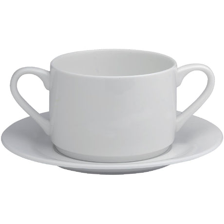 Elia Glacier Fine China Handled Soup Cups 220ml (6 Pack)