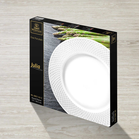 Wilmax Flat Rim Serving Round Platter 30.5cm by Wilmax