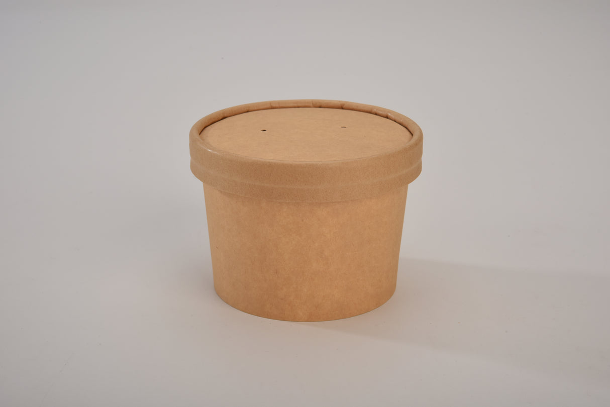 FP-SOUP8K 8oz Soup Pot - Kraft (500 per ctn) - No Lid