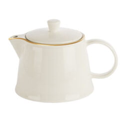 Pack Size 6 - Porland Academy Line Gold Band Tea Pot 50cl - 935805GB