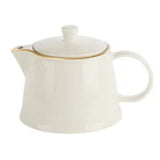 Pack Size 6 - Porland Academy Line Gold Band Tea Pot 50cl - 935805GB - JD Catering Equipments Ltd