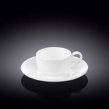 Wilmax Coffee Cup & Saucer 100ml – Pack of 6 by Wilmax