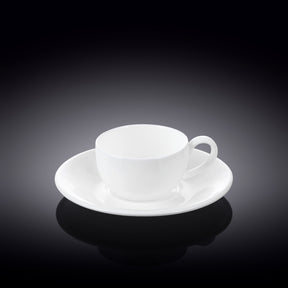 Wilmax Coffee Cup & Saucer 100ml – Pack of 6 by Wilmax