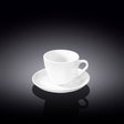 Wilmax Coffee Cup & Saucer 75ml – Pack of 6 by Wilmax