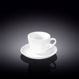 Wilmax Coffee Cup & Saucer 75ml – Pack of 6 by Wilmax