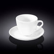 Wilmax Tea Cup & Saucer 300ml – Pack of 6 by Wilmax