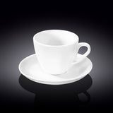 Wilmax Tea Cup & Saucer 300ml – Pack of 6 by Wilmax