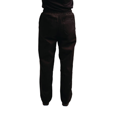 A029T-L Whites Easyfit Trousers Teflon Black L JD Catering Equipment Solutions Ltd