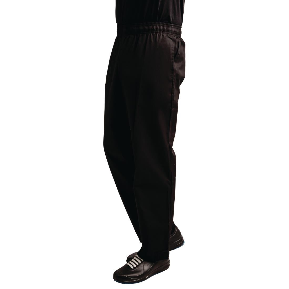 A029T-S Whites EasyFit Trousers Teflon Black S JD Catering Equipment Solutions Ltd