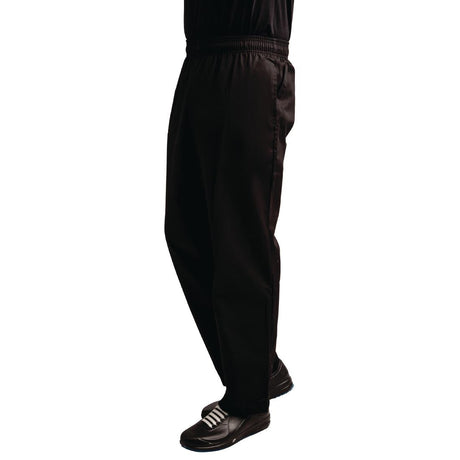 A029T-XS Whites EasyFit Trousers Teflon Black XS JD Catering Equipment Solutions Ltd