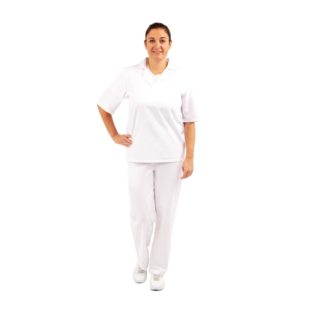 A102-M Unisex Bakers Shirt White M JD Catering Equipment Solutions Ltd