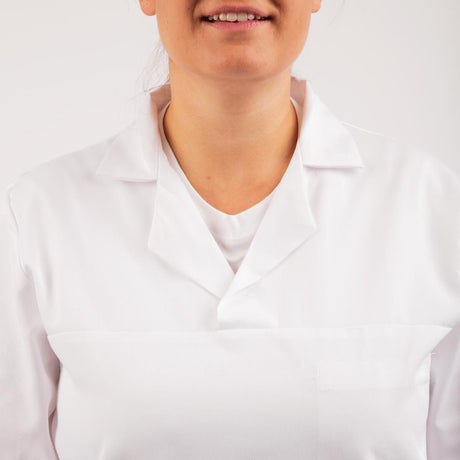 A102-M Unisex Bakers Shirt White M JD Catering Equipment Solutions Ltd