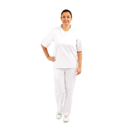 A102-XL Unisex Bakers Shirt White XL - JD Catering Equipment Solutions Ltd