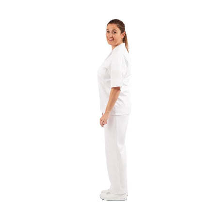 A102-XL Unisex Bakers Shirt White XL - JD Catering Equipment Solutions Ltd