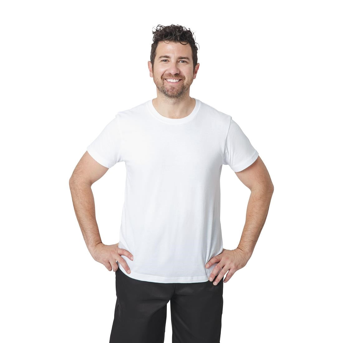 A103-2XL Unisex Chef T-Shirt White 2XL JD Catering Equipment Solutions Ltd