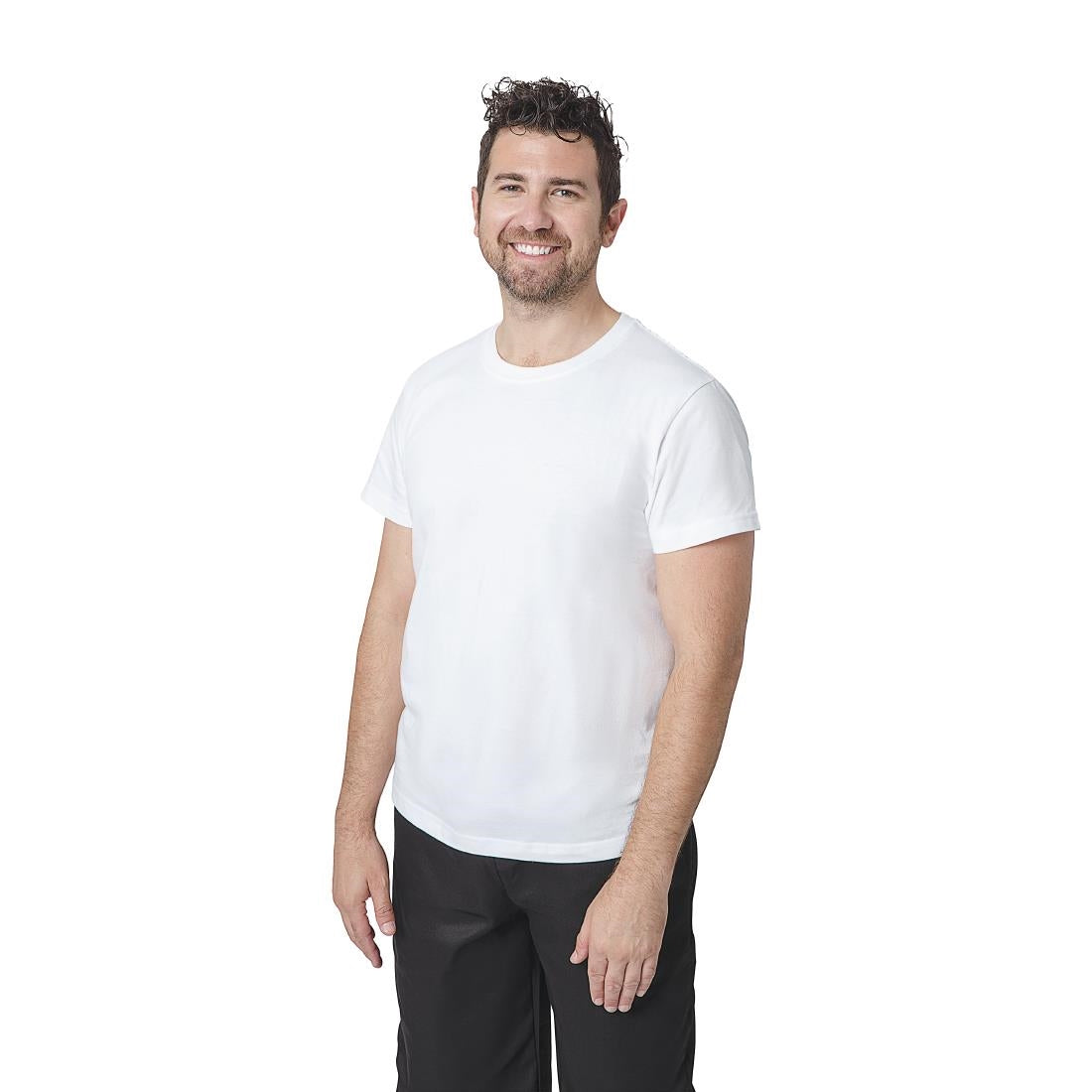 A103-2XL Unisex Chef T-Shirt White 2XL JD Catering Equipment Solutions Ltd