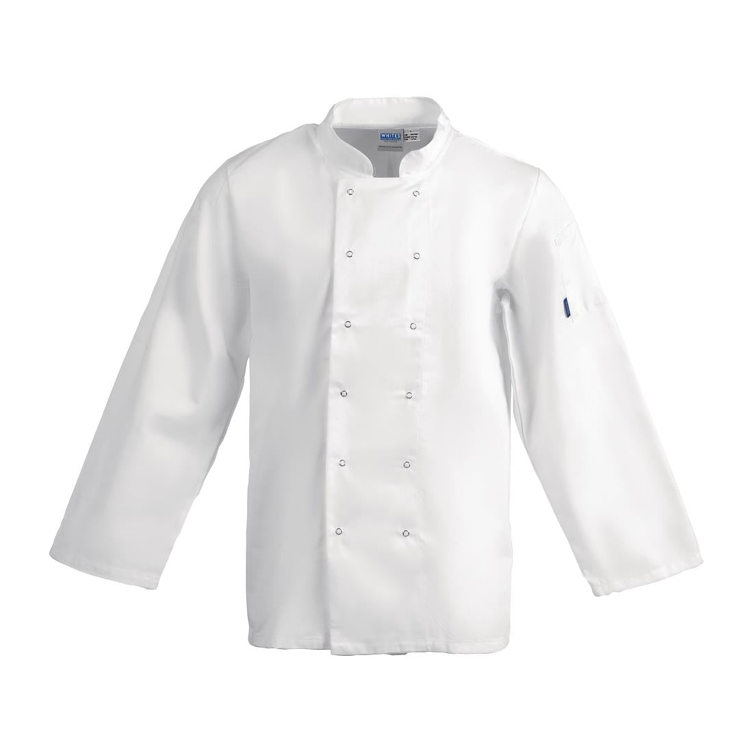 A134-XL Whites Vegas Unisex Chefs Jacket Long Sleeve White XL JD Catering Equipment Solutions Ltd