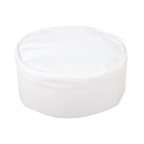 A203-M Whites Chefs Unisex Skull Cap Polycotton White - M JD Catering Equipment Solutions Ltd