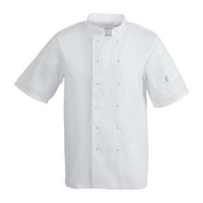 A211-3XL Whites Vegas Unisex Chefs Jacket Short Sleeve White 3XL JD Catering Equipment Solutions Ltd